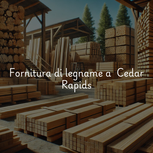 Fornitura di legname a Cedar Rapids