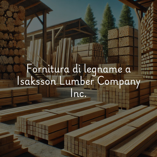 Fornitura di legname a Isaksson Lumber Company Inc.