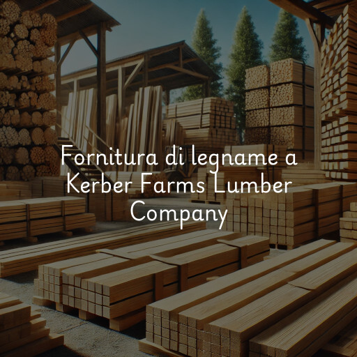 Fornitura di legname a Kerber Farms Lumber Company