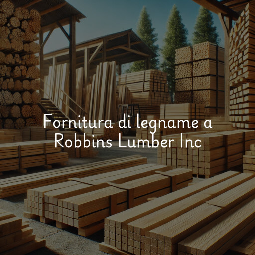 Fornitura di legname a Robbins Lumber Inc