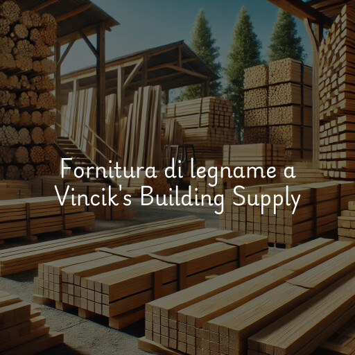 Fornitura di legname a Vincik's Building Supply