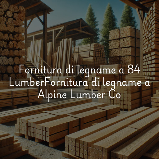 Fornitura di legname a