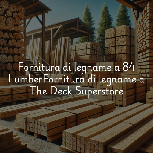 Fornitura di legname a