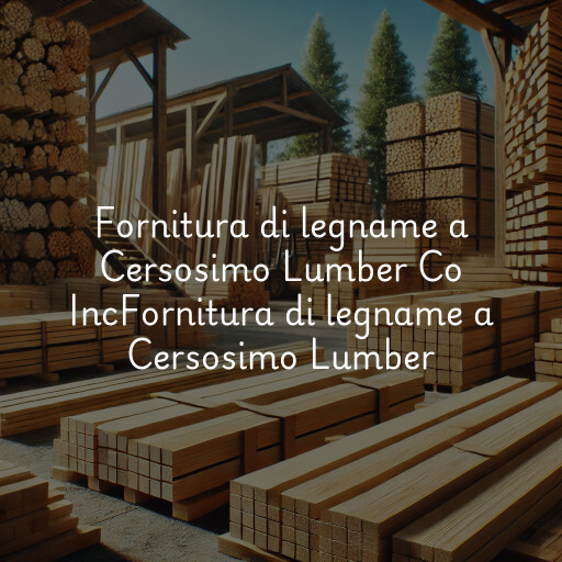 Fornitura di legname a