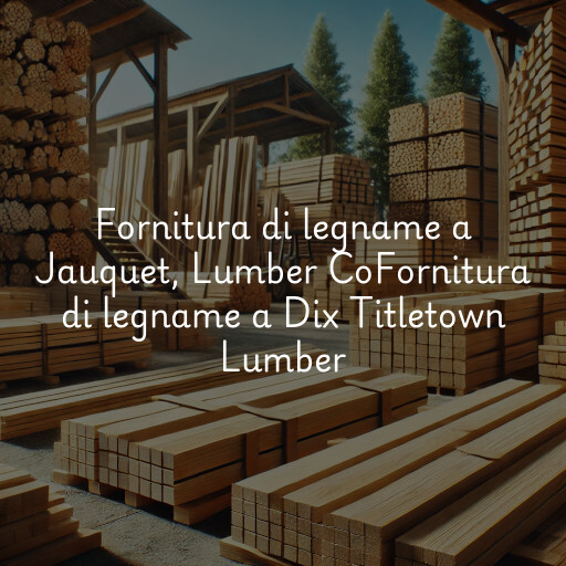 Fornitura di legname a