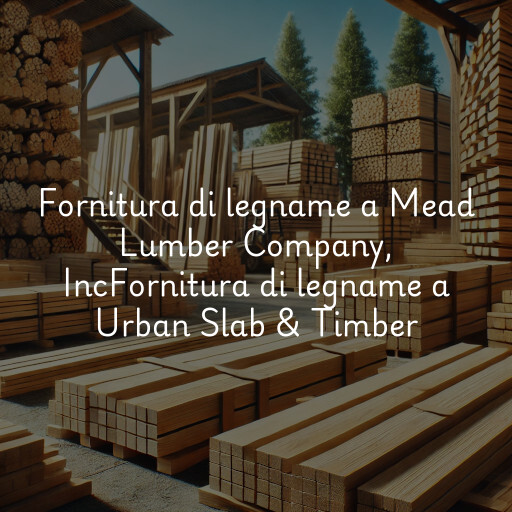 Fornitura di legname a