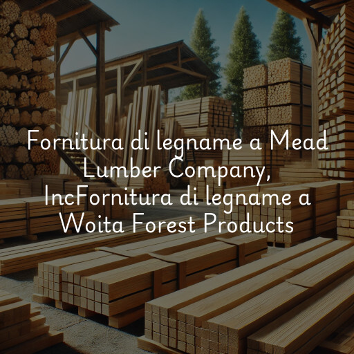 Fornitura di legname a