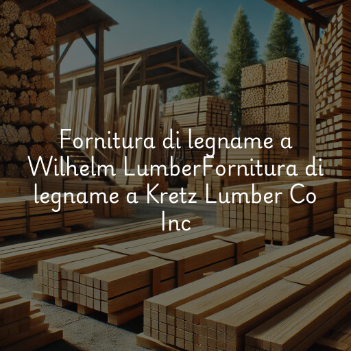 Fornitura di legname a