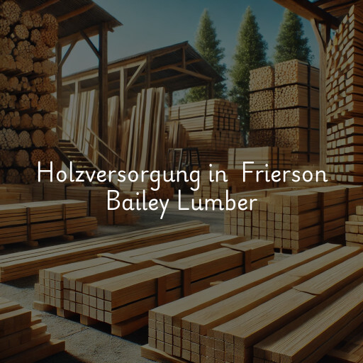 Holzversorgung in Frierson Bailey Lumber & Supply Co