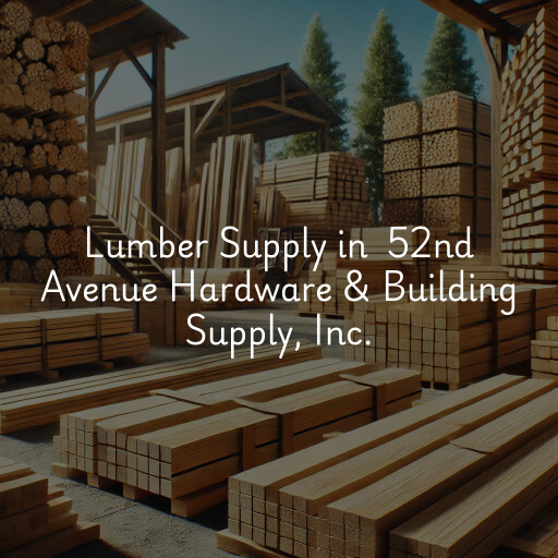 Lumber Yard at  52nd Avenue Hardware & Building Supply, Inc.