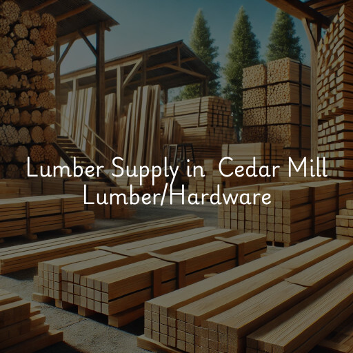 Lumber Yard at  Cedar Mill Lumber/Hardware