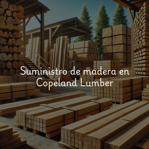 Suministro de madera en Copeland Lumber