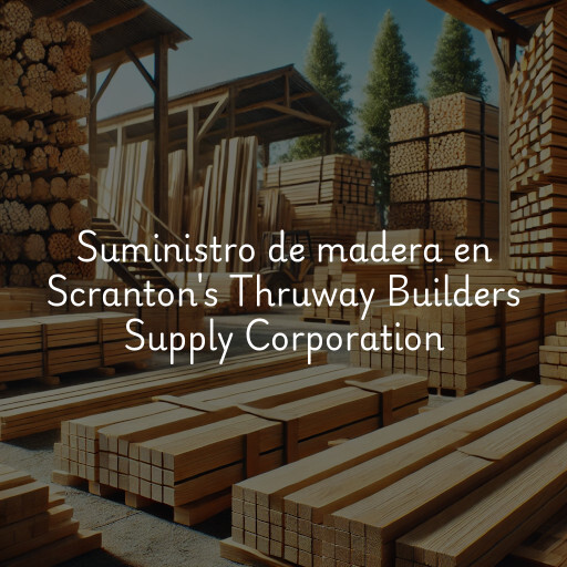 Suministro de madera en Scranton's Thruway Builders Supply Corporation